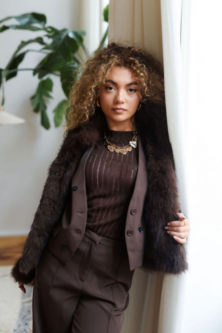 VMMONROE SHORT JACKET NOOS 297957001 Choco