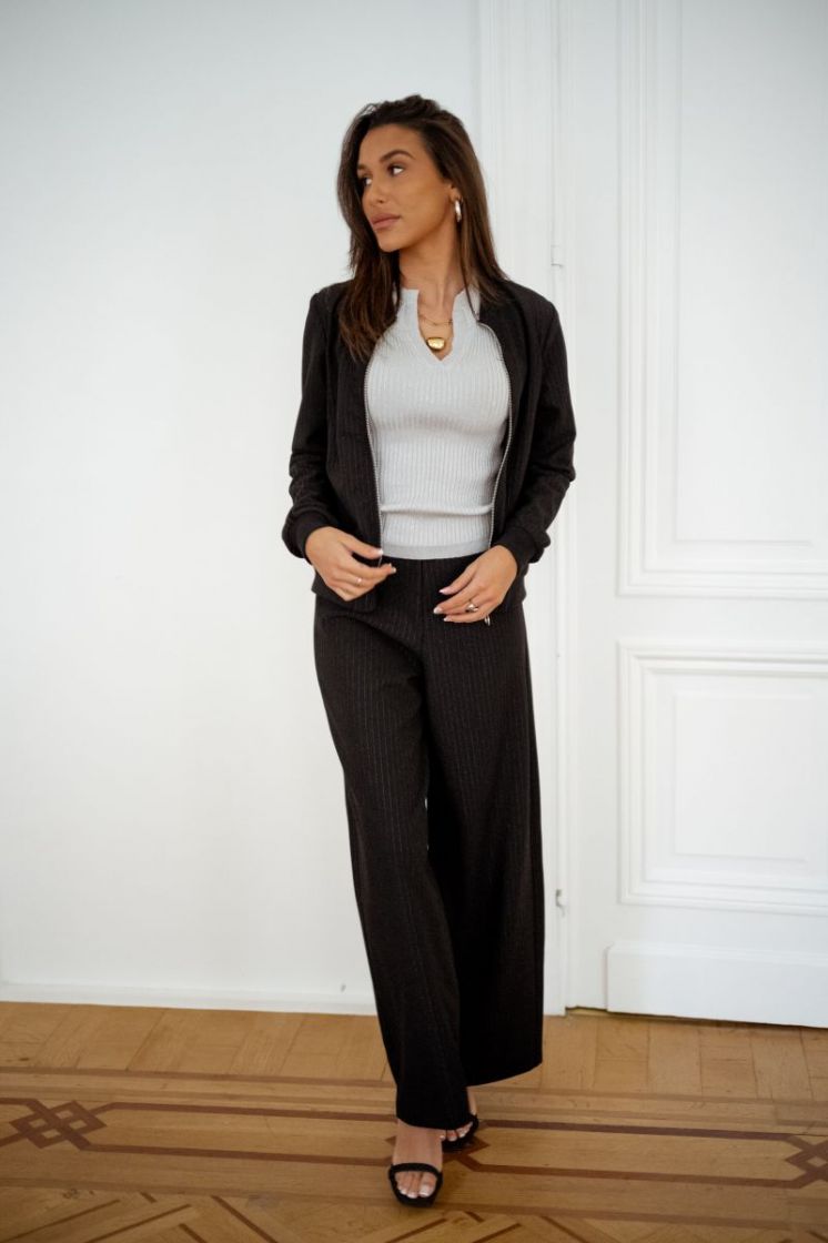 VMBERLIN MW WIDE GLITTER PANT  177868002 Black