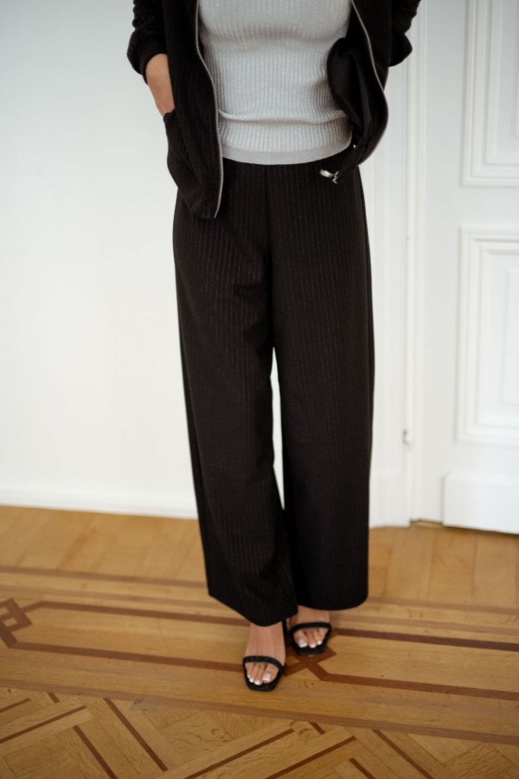 VMBERLIN MW WIDE GLITTER PANT  177868002 Black