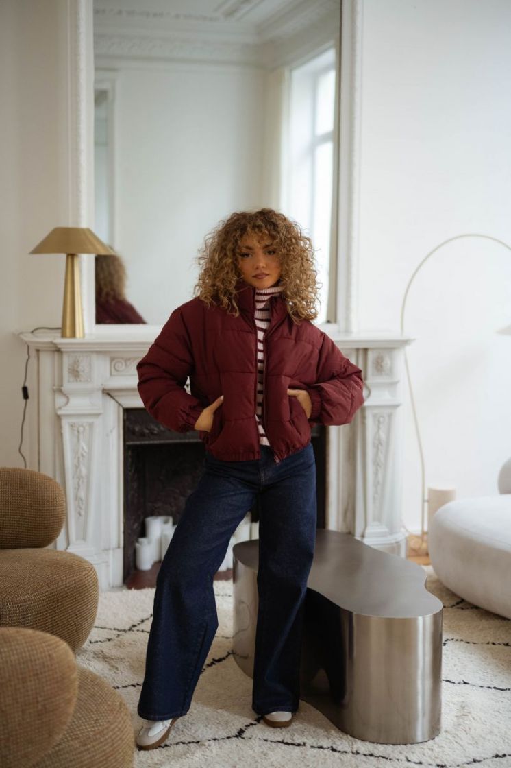 JXTRACY PUFFER JACKET OTW LN 177105 Cabernet