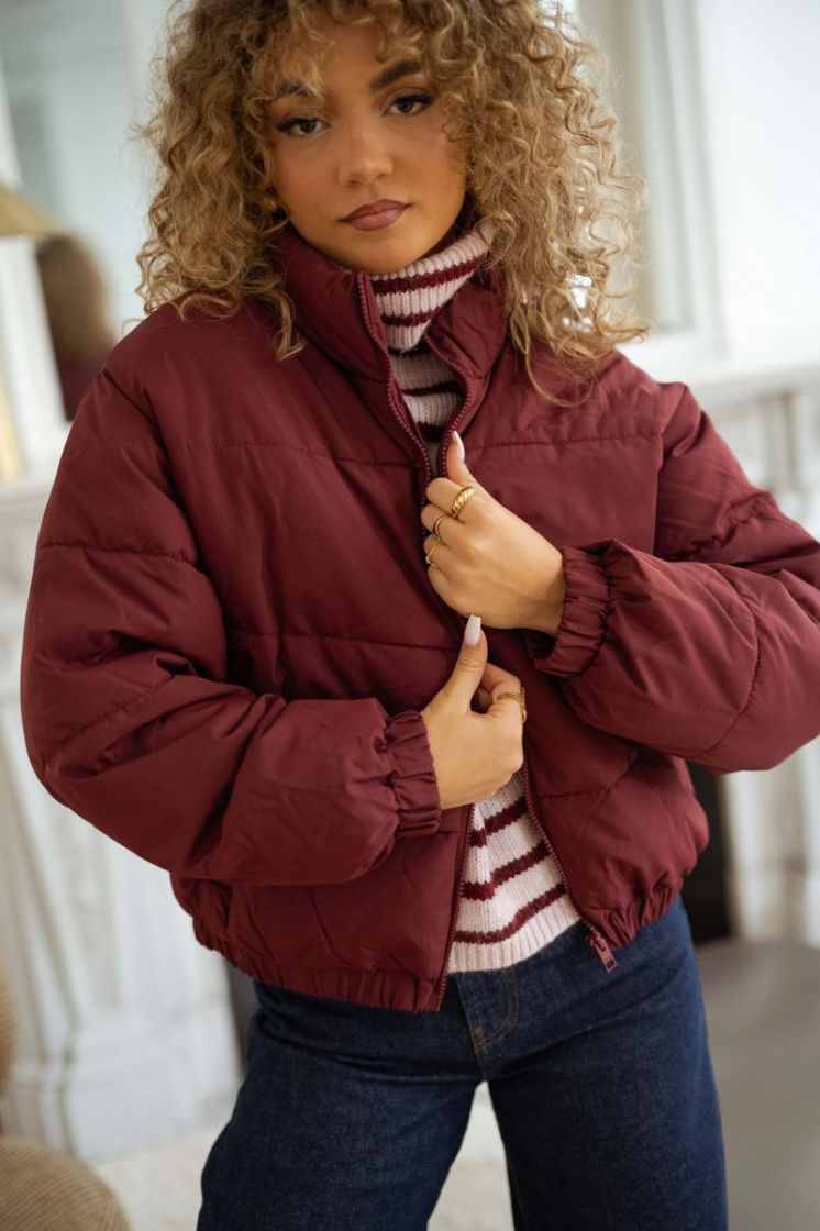 JXTRACY PUFFER JACKET OTW LN 177105 Cabernet