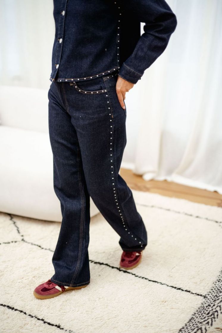 PCKARLA MW WIDE JEANS D2D FSY  184060001 Dark
