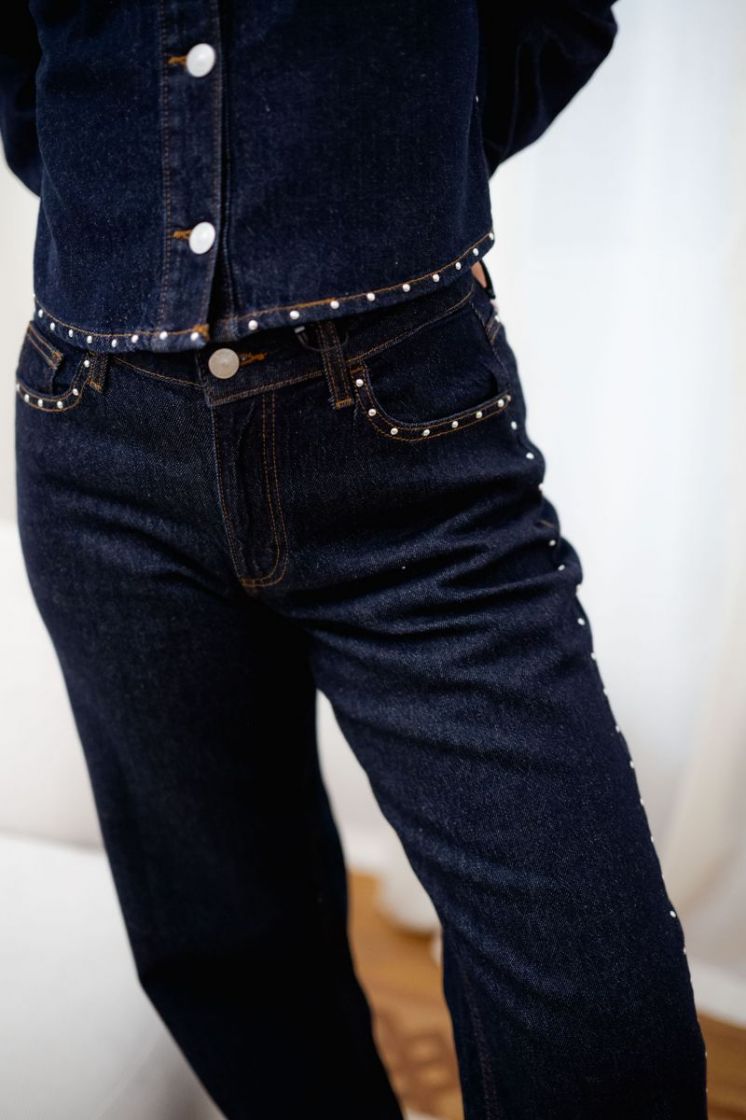 PCKARLA MW WIDE JEANS D2D FSY  184060001 Dark