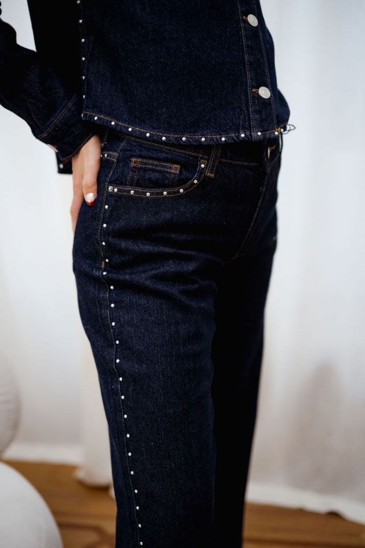 PCKARLA MW WIDE JEANS D2D FSY  184060001 Dark