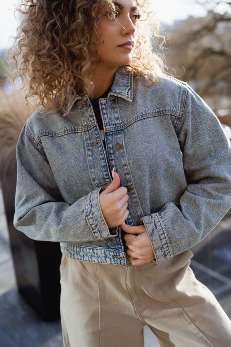 JXNORMA REG LS JACKET DNM SN 175852 Light Bl