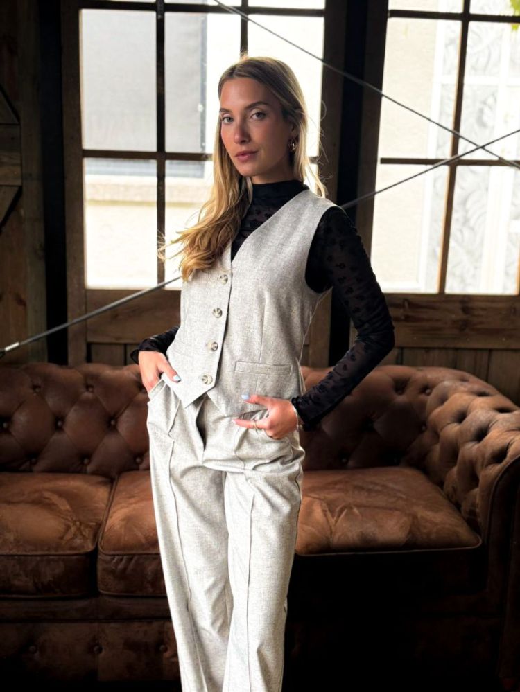 YASRIU CLASSIC WAISTCOAT S. 190948 Light Gr