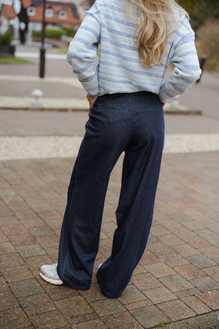 VMRAE HR WIDE JEANS MIX 178006 Dark Blu