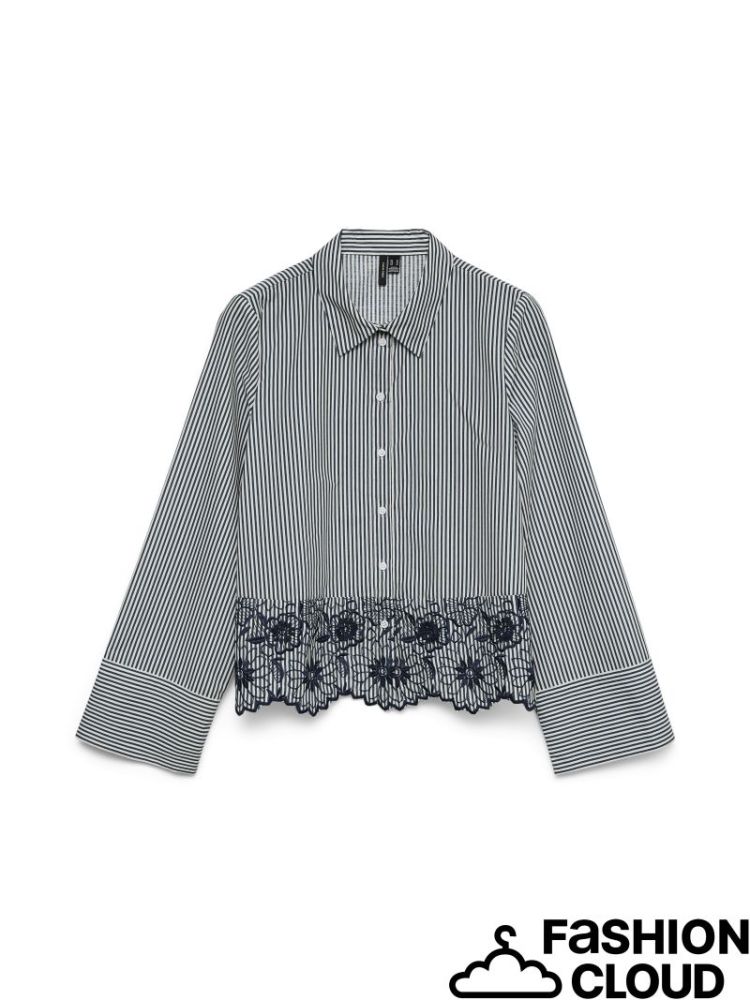 VMMARY LS SHIRT WVN GA 178857001 Cloud