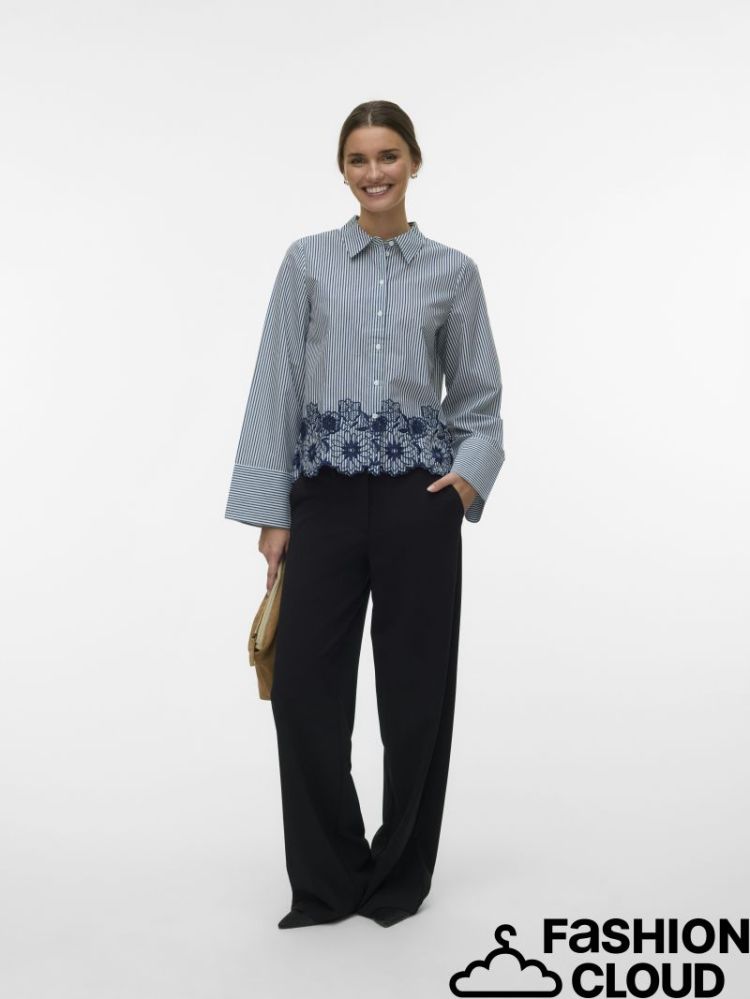 VMMARY LS SHIRT WVN GA 178857001 Cloud
