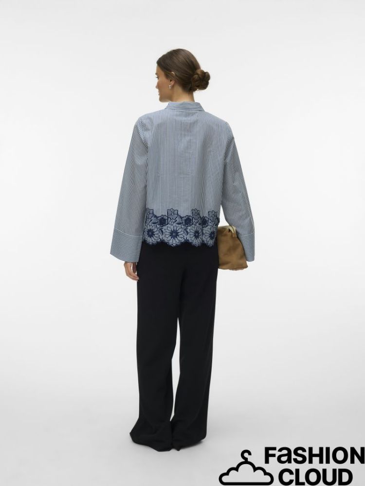 VMMARY LS SHIRT WVN GA 178857001 Cloud