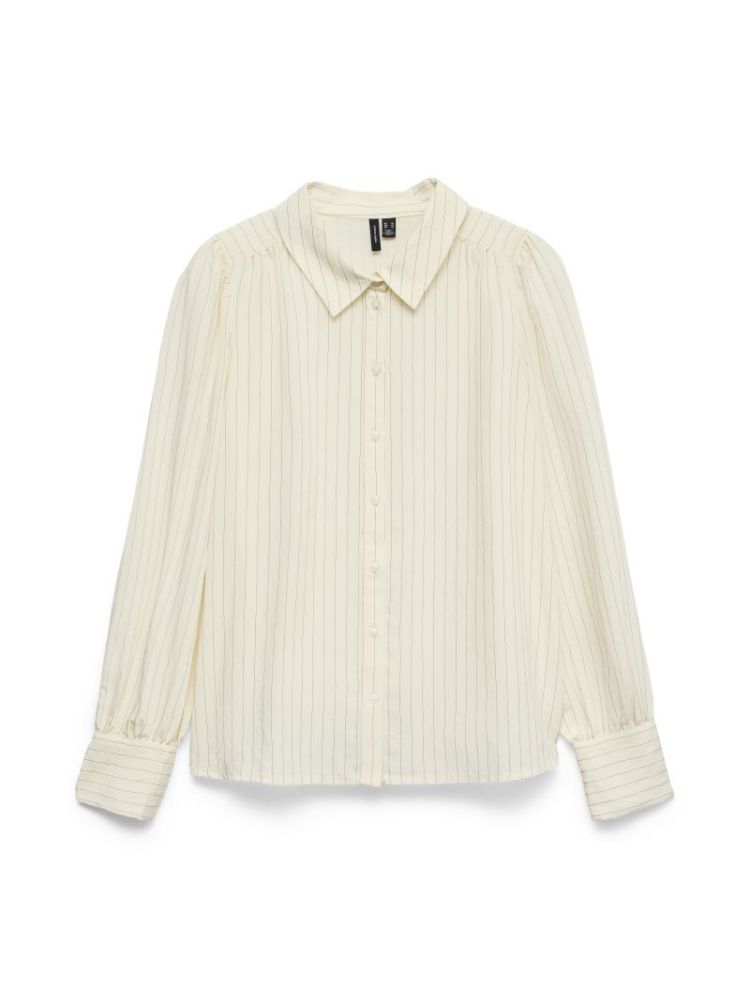 VMMILLIE LS SHIRT WVN GA 222913001 Birch