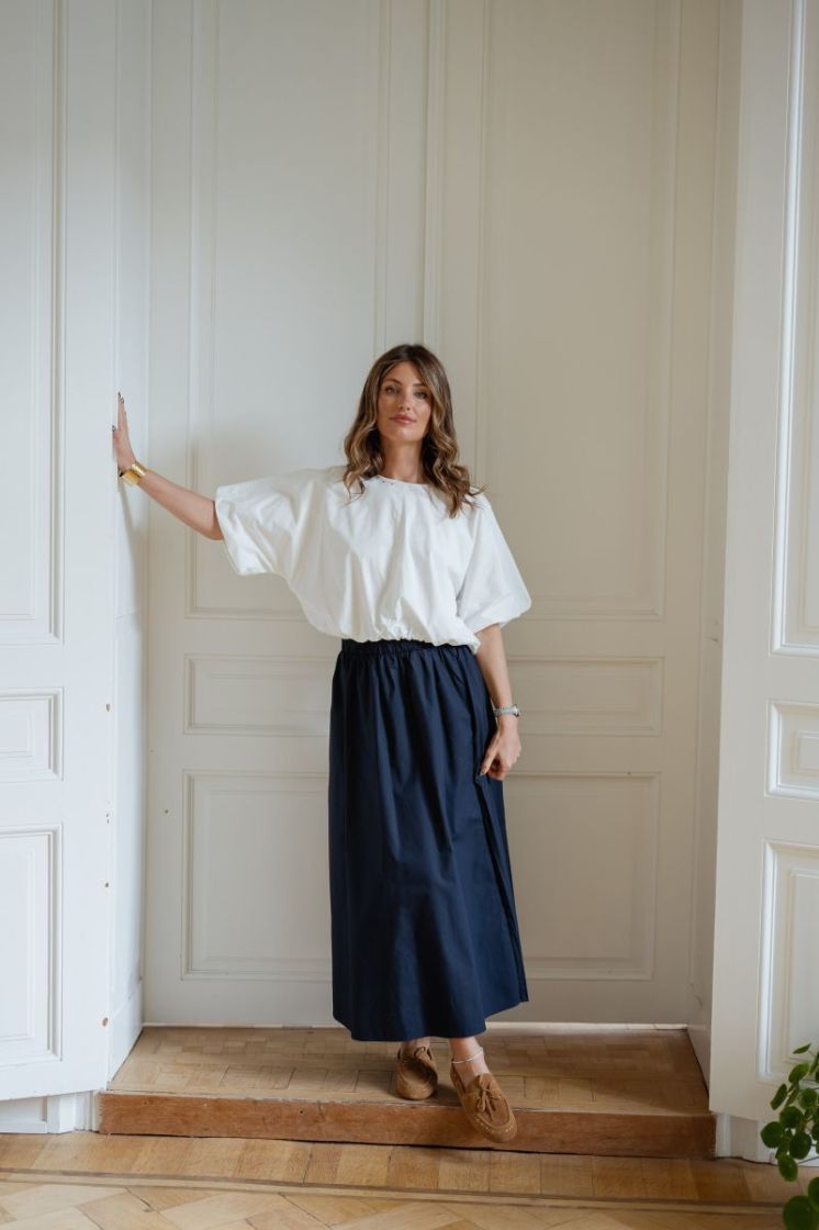 VISOPHIE HW ANKLE SKIRT - NOOS 227515 Navy Bla