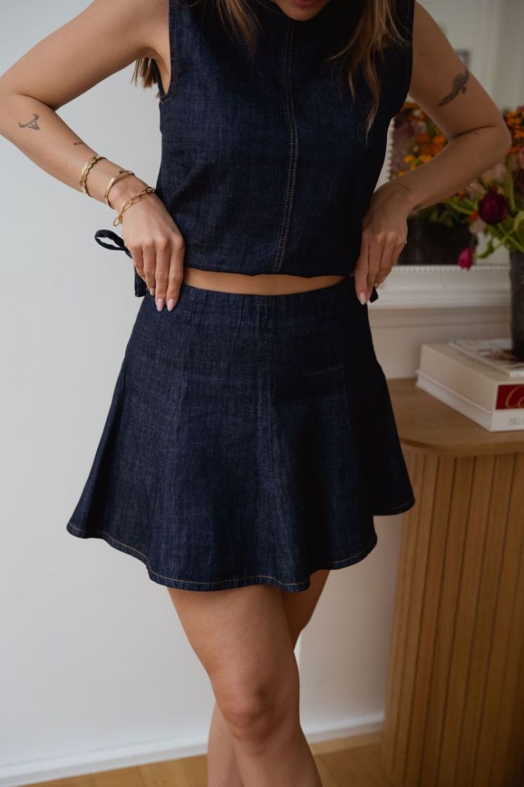 ONLSONNET A-LINE SHORT SKIRT D 177938 Dark Blu