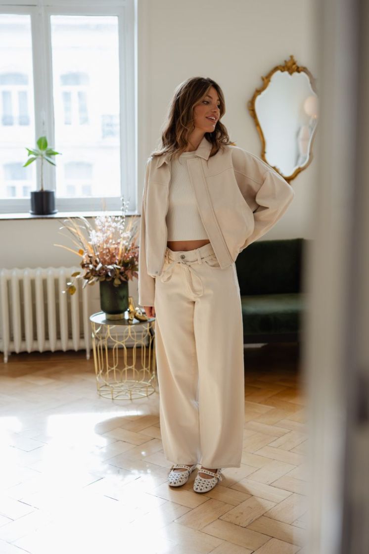 ONLGIANNA MW STRAIGHT DOT211 D 234755 Ecru
