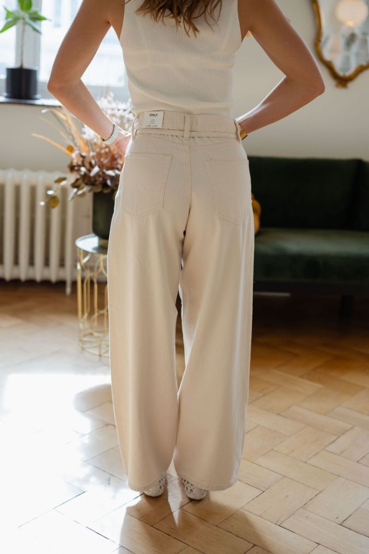 ONLGIANNA MW STRAIGHT DOT211 D 234755 Ecru