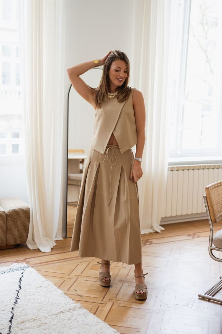YASCAMIA HW LONG SKIRT 303867 Incense
