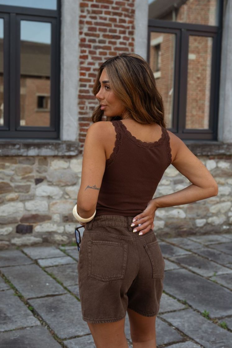 JXSEVILLE SHORTS MW R111 DNM 176162 Chocolat