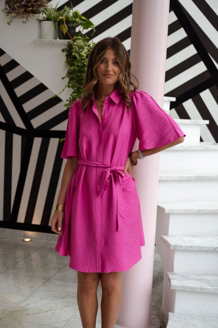 YASKAYA SS DRESS S. 233576 Rose Vio