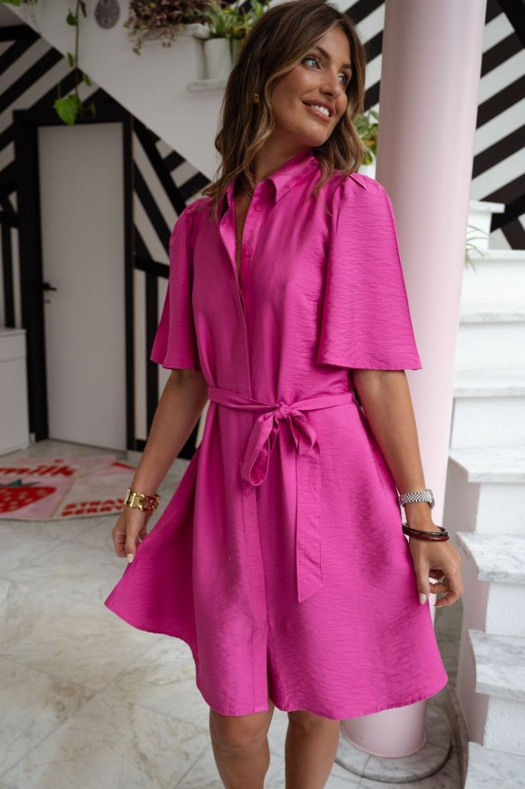 YASKAYA SS DRESS S. 233576 Rose Vio