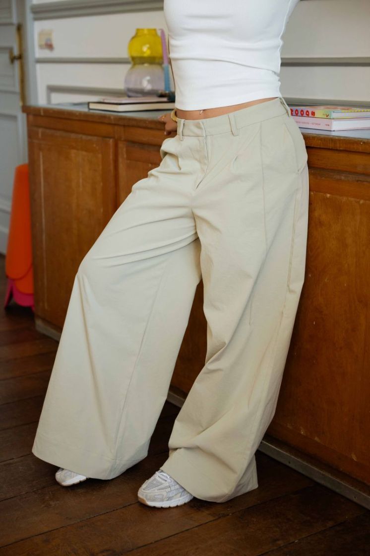 JXADA OLIVE WIDE MW PANTS PNT 176309 Spray Gr