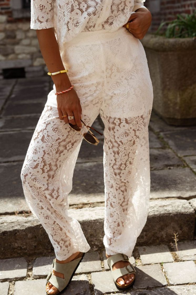 VMHONEY LACE NW LOOSE PANTS WV 175598001 Snow