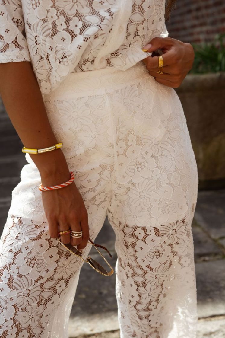VMHONEY LACE NW LOOSE PANTS WV 175598001 Snow