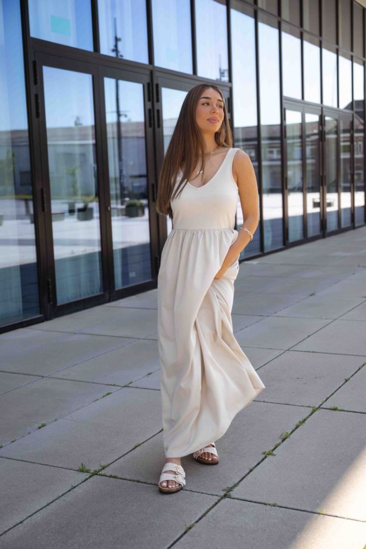 VMVALLY SL LONG DRESS JRS NOOS 271875 Silver L
