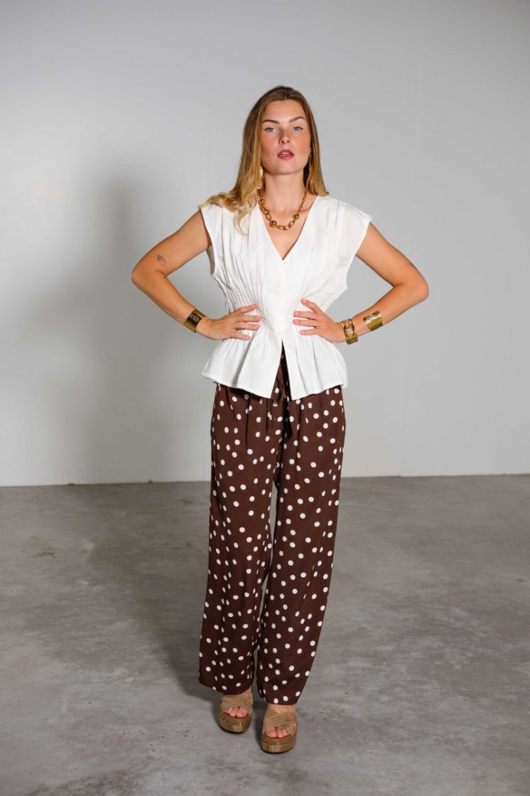 ONLMILA SL WAIST TOP WVN 177922 Cloud Da