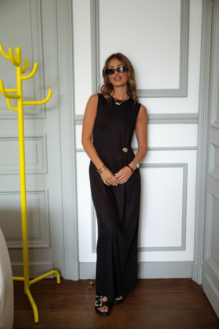 VMVIRA SL O-NECK ANKLE DRESS J 177868 Black