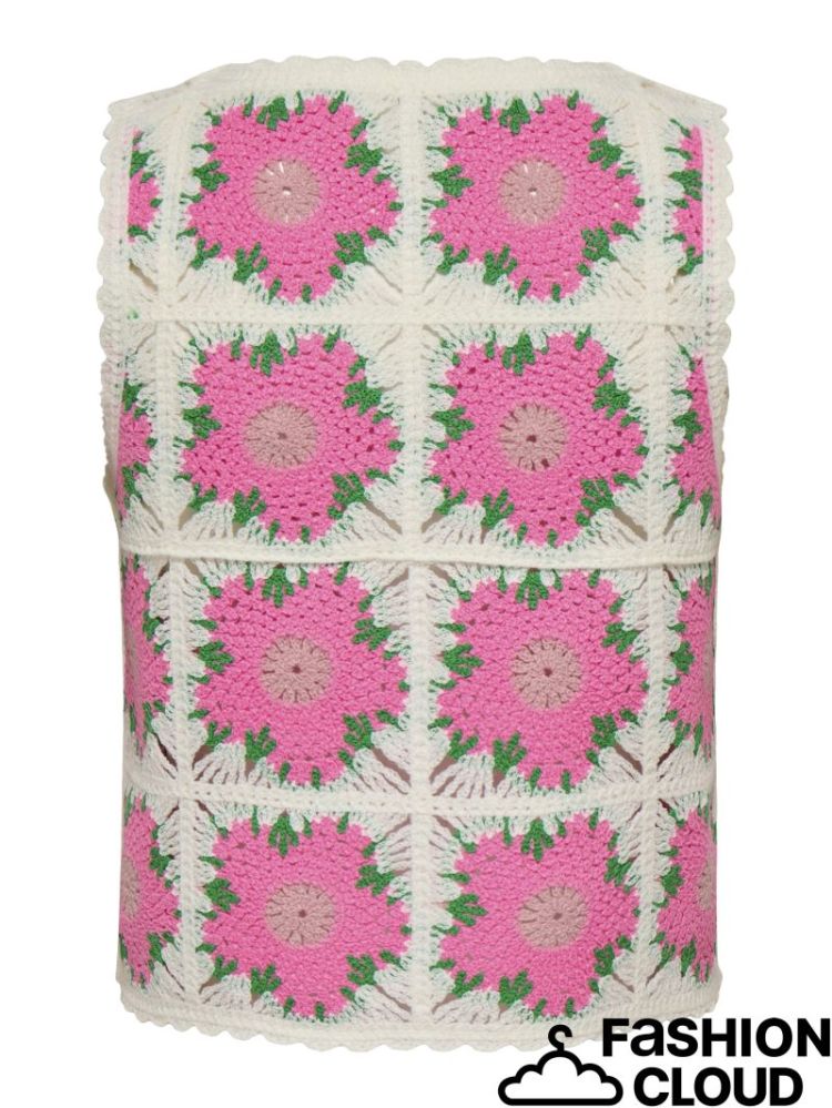 ONLEMMA SL O-NECK CROCHET TOP  180083002 Birch