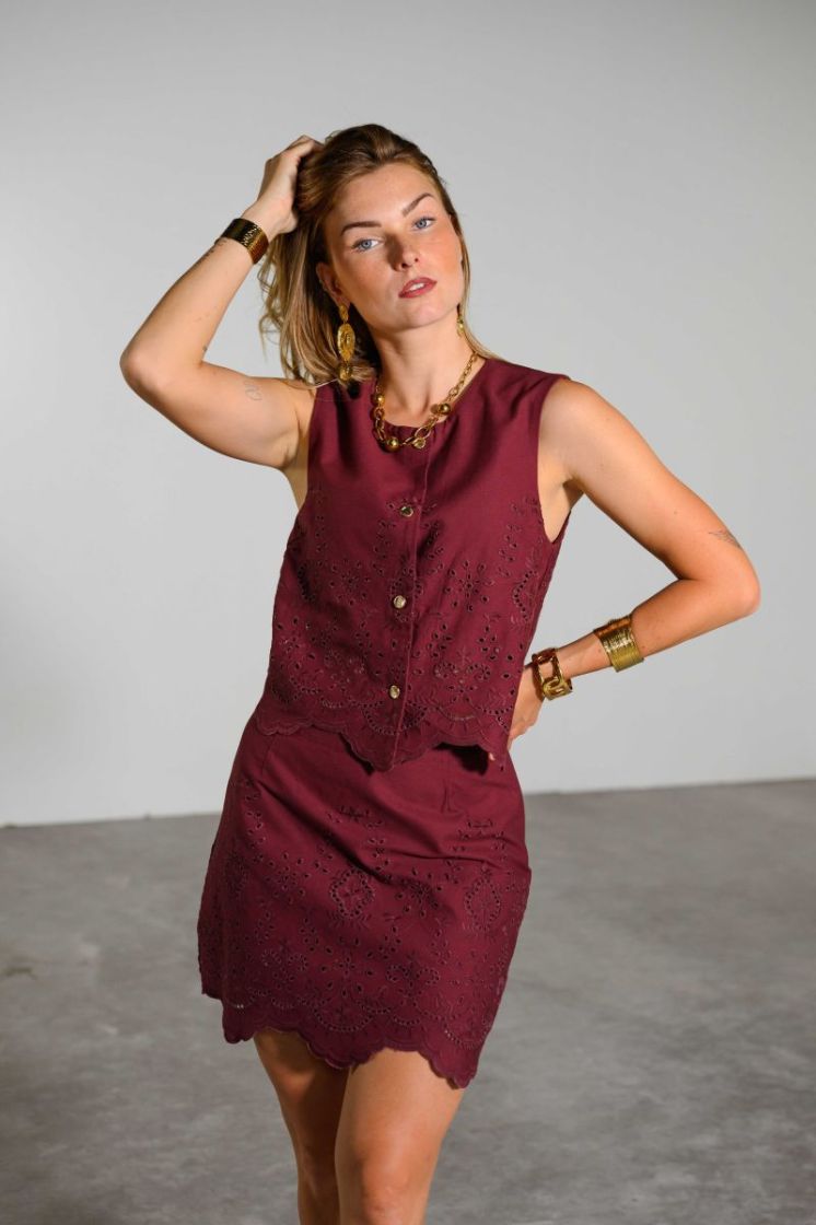 ONLREYA HW BRO ANGLAISE SKIRT  186540 Tawny Po