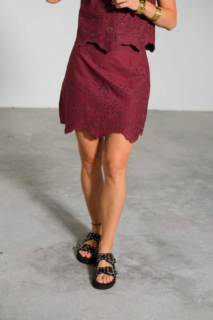 ONLREYA HW BRO ANGLAISE SKIRT  186540 Tawny Po