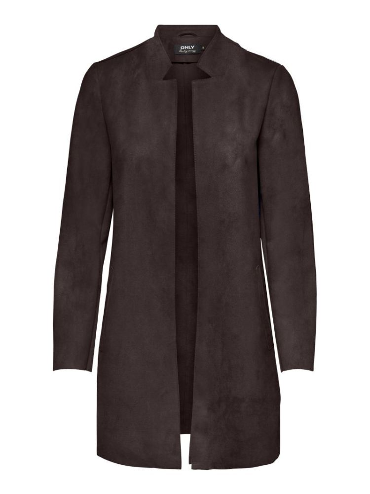 ONLSOHO FAUX SUEDE COATIGAN OT 244915 Chocolat