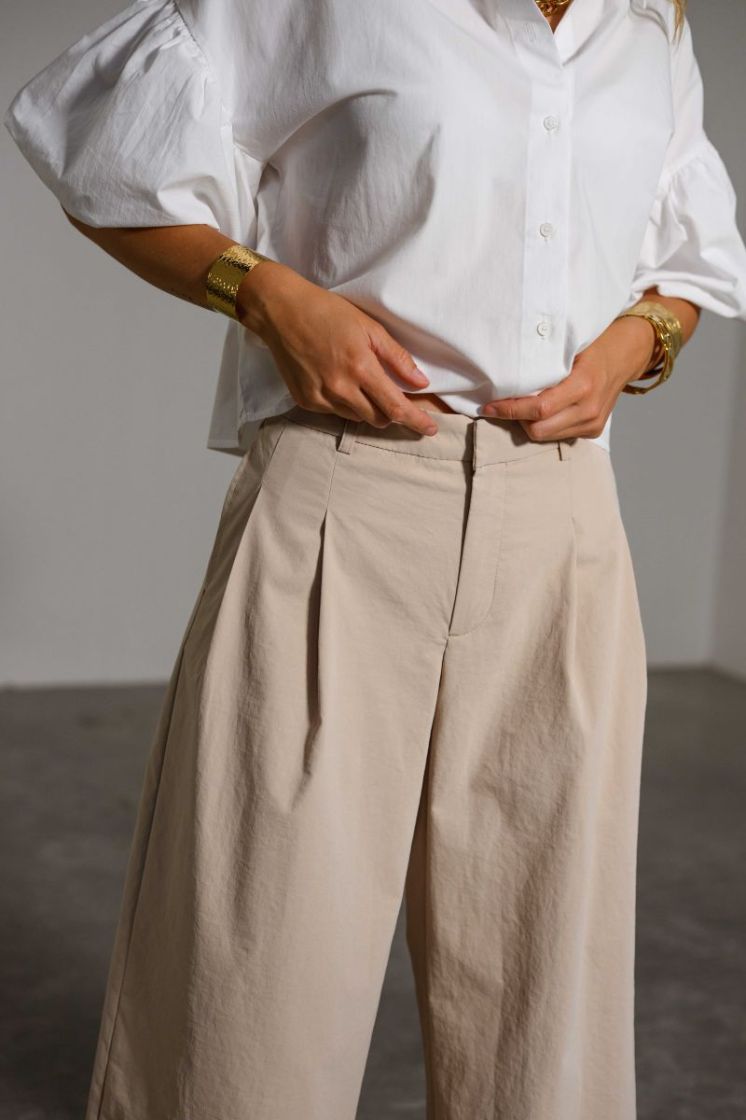 VMMENG MW CRINKLED WIDE PANT 239675 Cement