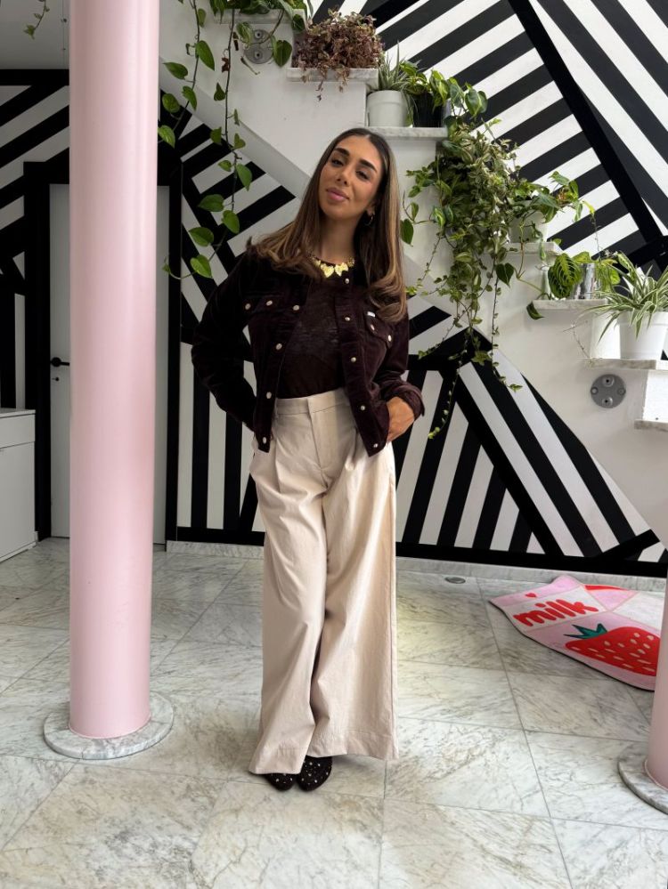VMMENG MW CRINKLED WIDE PANT 239675 Cement