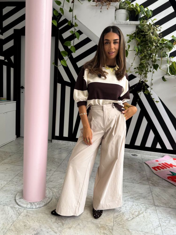 VMMENG MW CRINKLED WIDE PANT 239675 Cement