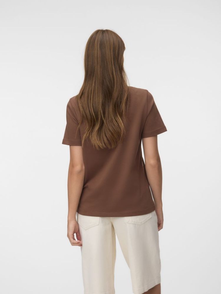 VMIRENE SS O-NECK T-SHIRT JRS 288475002 Cocoa