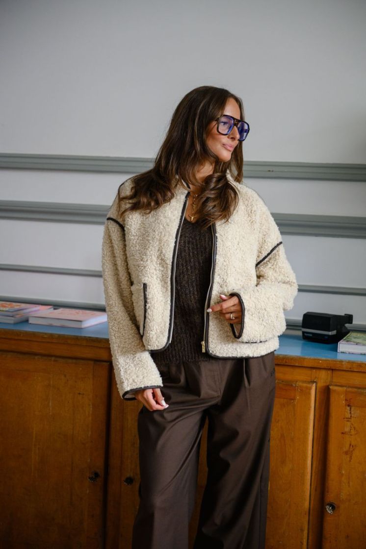 VILAMPE V-NECK KNIT WAISTCOAT 196326 Coffee B