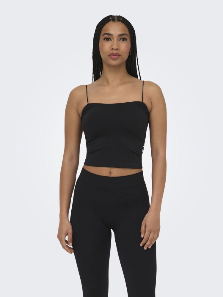 ONLBELLA SEAMLESS PADDED CROP  177911 Black