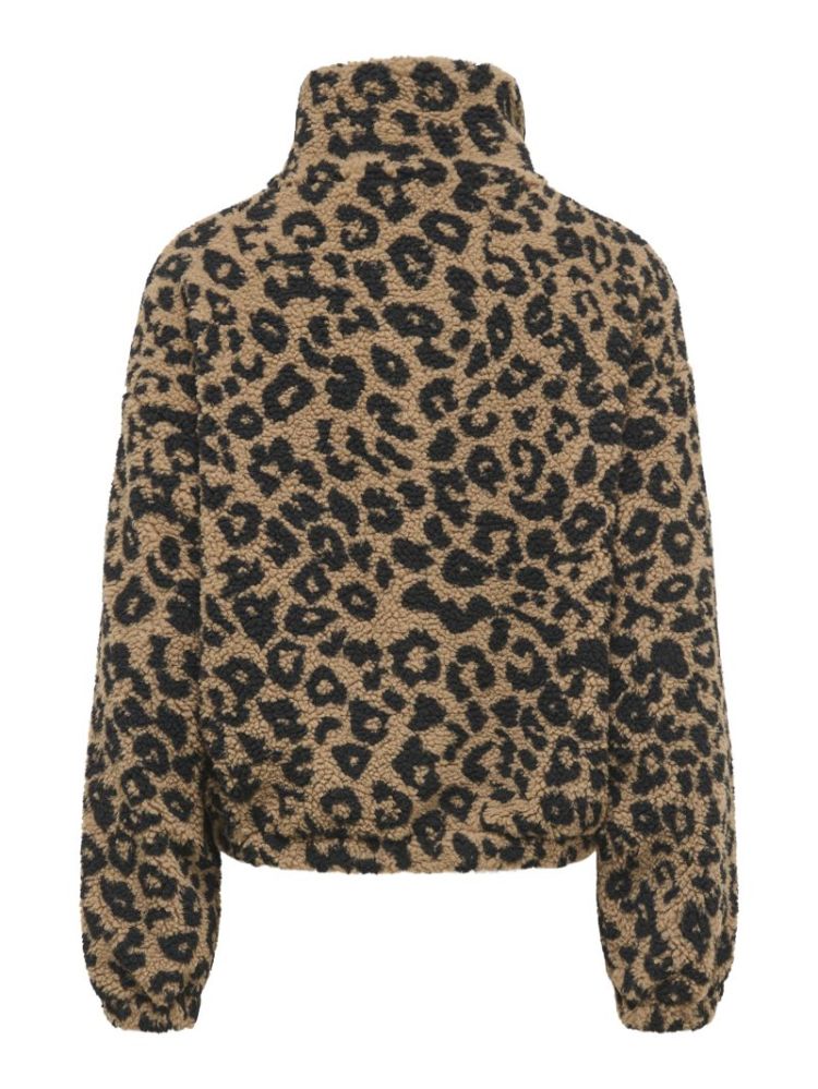 ONLTHEA TEDDY AOP JACKET CC OT 227035003 Toast