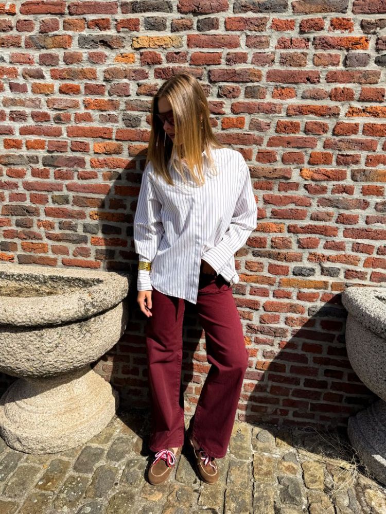 JXCARO POPLIN LS RLX SHIRT WVN 177632009 Blanc