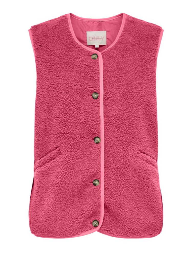 ONLBABY TEDDY VEST PNT 183080 Pink Lem