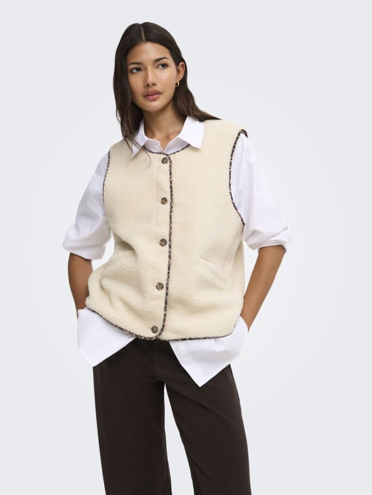 ONLBABY TEDDY VEST PNT 180083010 Birch
