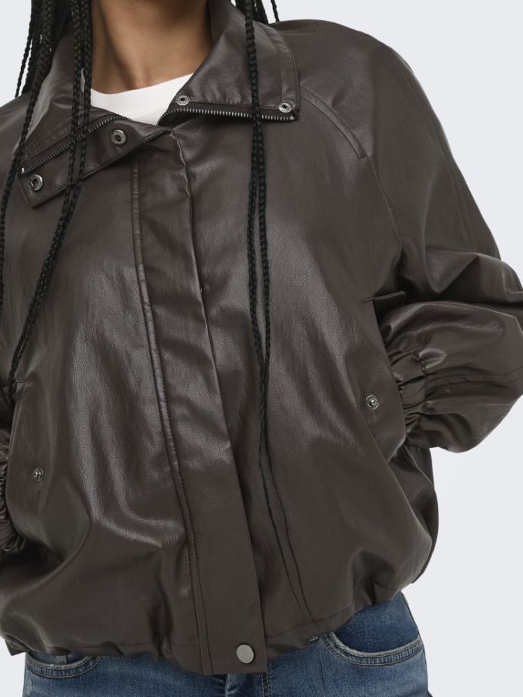 ONLMINI FAUX LEATHER JACKET CC 177947 Raven