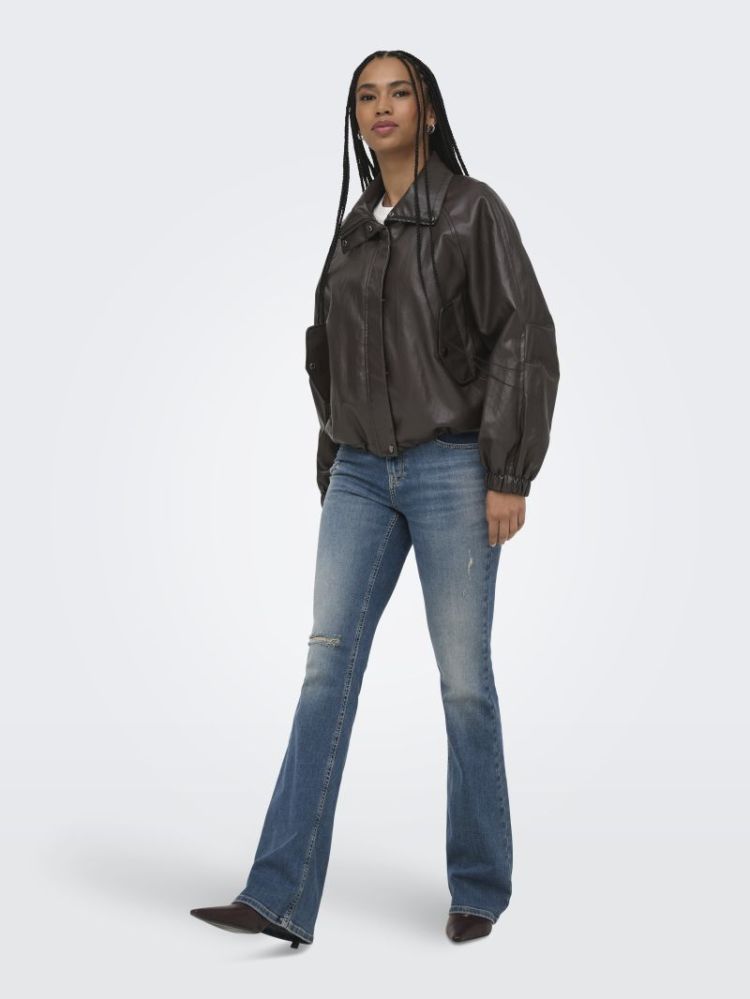 ONLMINI FAUX LEATHER JACKET CC 177947 Raven