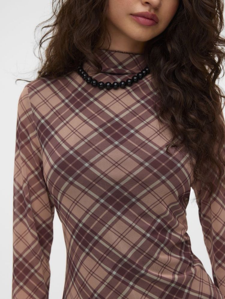 VMSALLY LS ROLL NECK TOP JRS E 206790001 Misty