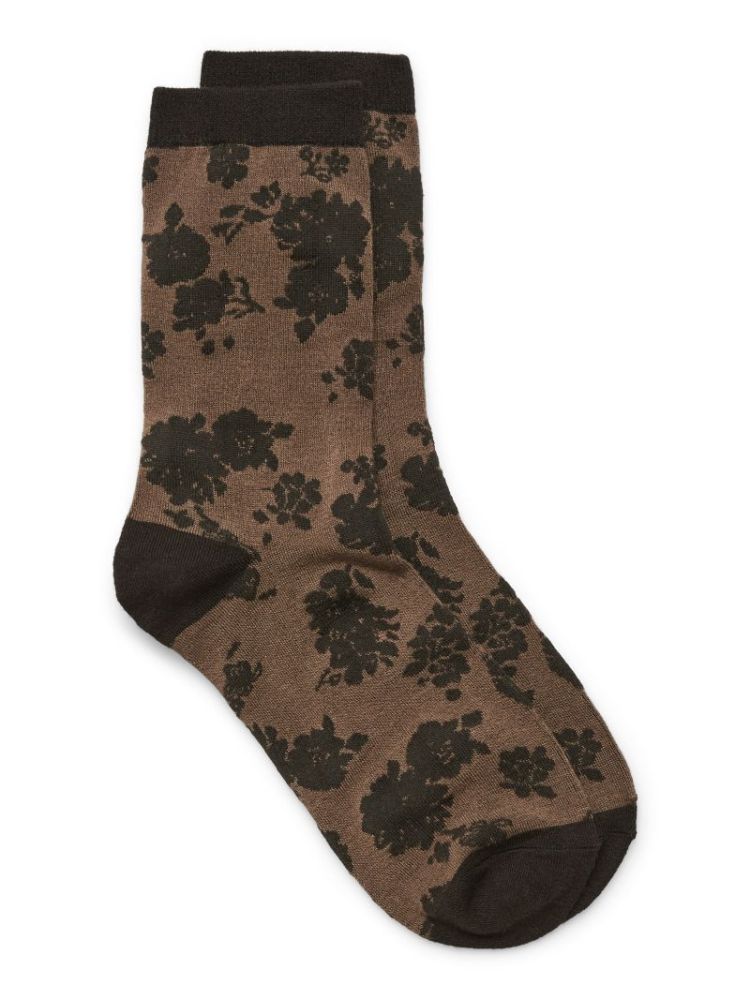 VMMOLLY AOP SOCKS 288475005 Cocoa