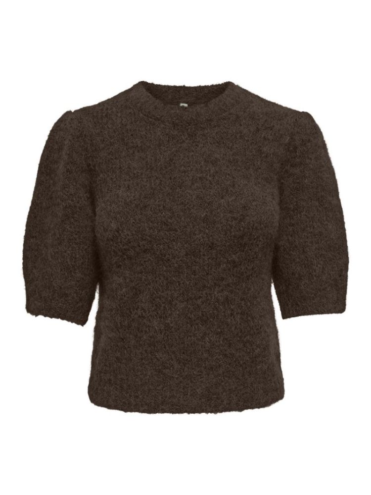 ONLNELLIE SS O-NECK KNT NCA 237375001 Coffe