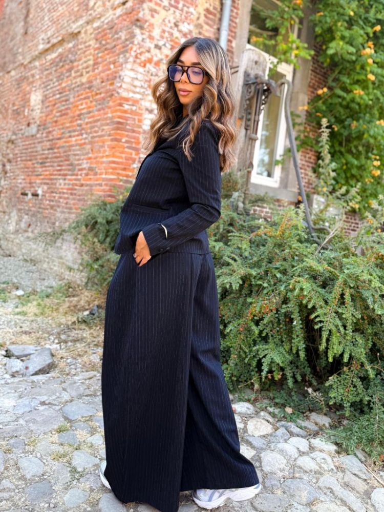 VMALINA MW WIDE PLEATED PANT W 188780001 Navy