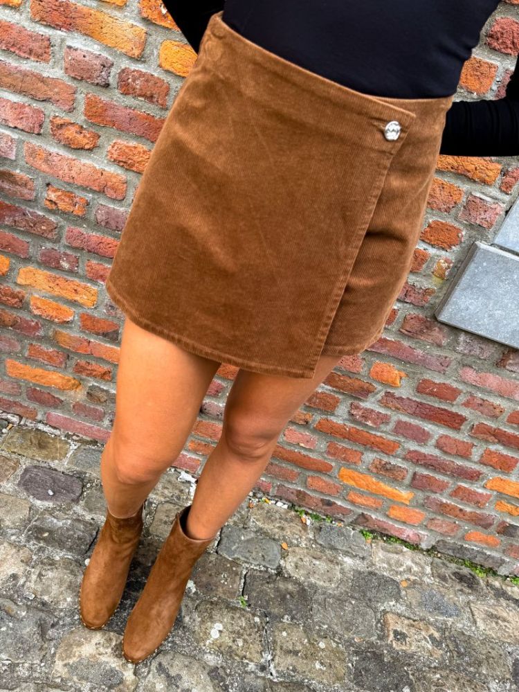 ONLZEVA HW CORD WRAP SKORT CC  272255 Bison